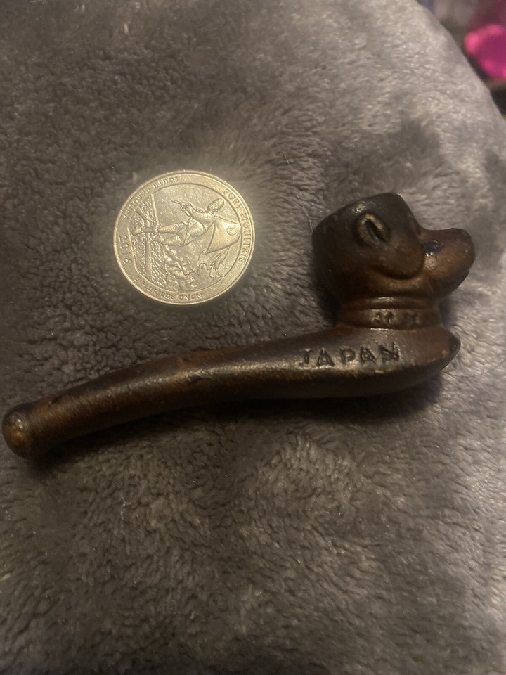 Very Old RareJapan Stamped Ceramic/porcelain Dog Souvenir Tobacco