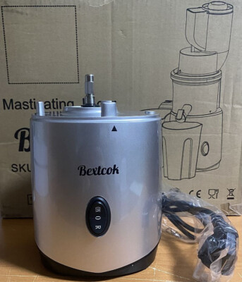Bextcok Entsafter Slow Juicer Saftpresse Kaltpresse 1 L BPA-Frei 240 W SILBER