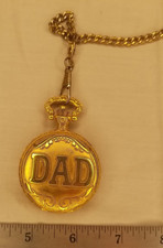 Quartz "Dad" Pocket Watch w/ Chain Gold finish - Japan Mvnt