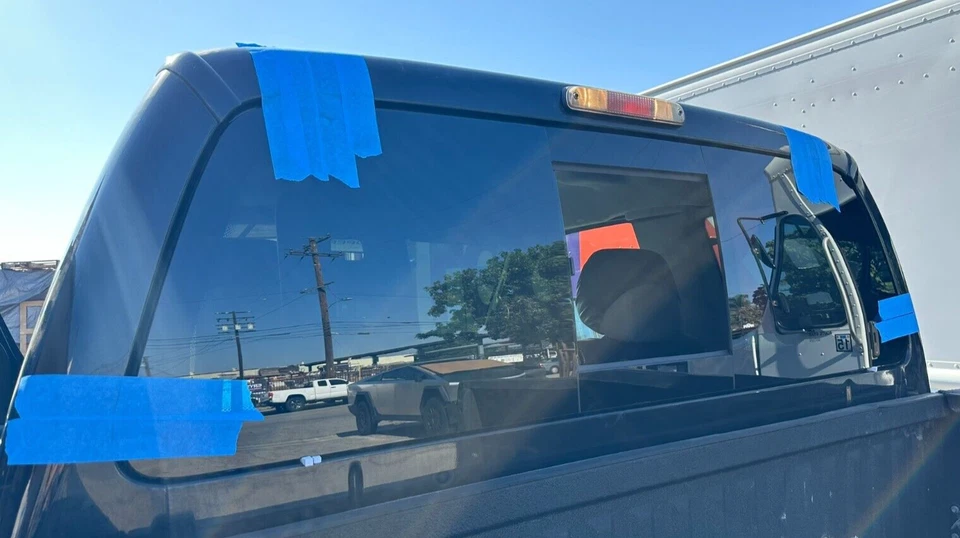 Fits 2005-2024 Nissan Frontier Pickup Rear Manual Sliding Glass Window Dark Tint Foto 2 de 4