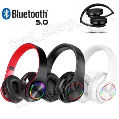 Bluetooth Kopfhörer Over On Ear Kabellos Headphone HiFi Stereo Headset Wireless