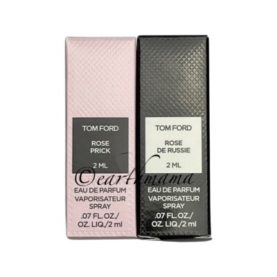 BNIB ~ Tom Ford Rose De Russie + Rose Prick Eau De Parfum ~ 2ml Sample Sprays ~