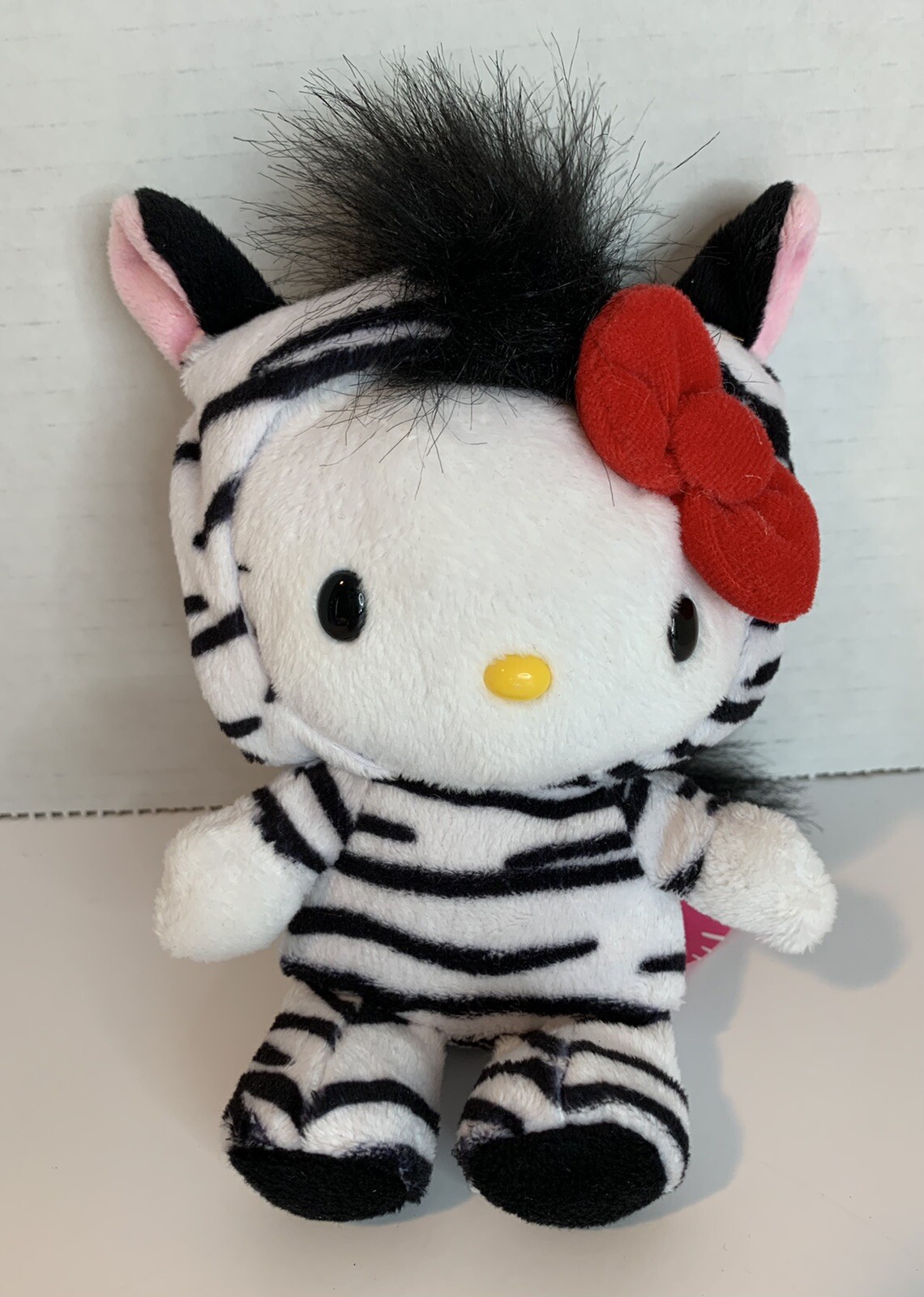 hello kitty black and white plush