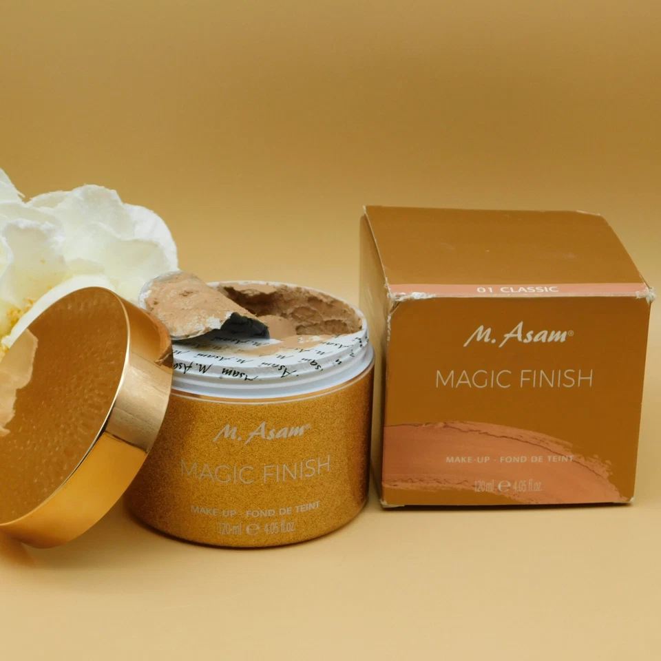 M.Asam Magic Finish Make-up Fond De Teint 01 Classic 4.05 oz New Broken Sealed - Image 4 of 4