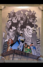 Batman the Animated Series silver Foil Poster Mondo Mike McGee Bottleneck
