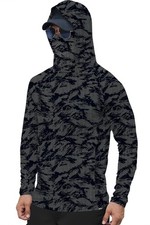 Men's Sun Protection Hoodie Shirt UPF 50 Long Sleeve UV SPF Fishing Lightwei...
