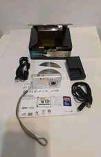 Fujifilm Digital Camera FinePix J10 8.2MP Fuji Silver Tested Full Working Set