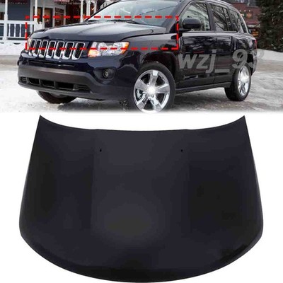 For Jeep Compass 2011-2017 Hood Panel Primed Black Steel Replacement 68079255AG