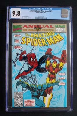 Amazing Spider-Man Annual #25 1st Solo VENOM 1991 Panther Kingpin Ultron CGC 9.8