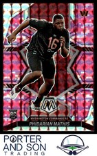Phidarian Mathis RC Camo Pink 2022 Panini Mosaic #389 Washington Commanders