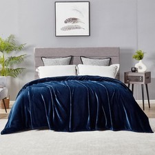 DREAMNINE Extra Large Soft Comfy Fluffy Fleece Bed Blanket Queen Size 90" x 9...