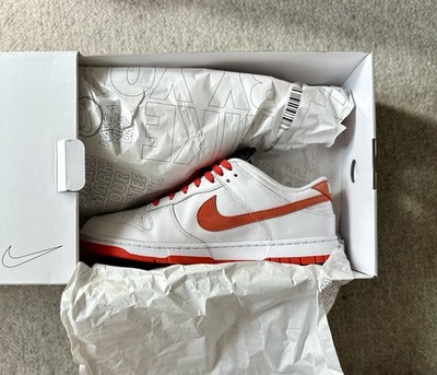 Nike Dunk Low by YOU White Orange Black Gr.45 US11 Frosty White OVP Sneaker