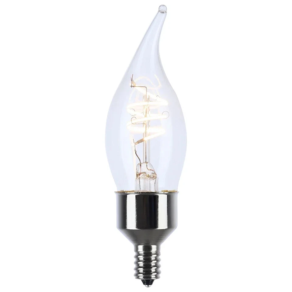 4 Watt LED - Reminiscent - Flex Gray Coil Filament - CA11 - Candelabra Base - 27 - Image 2 of 4