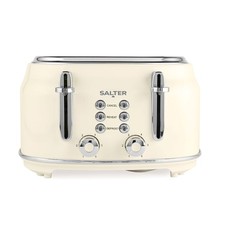 Salter Retro 4-Slice Toaster Wide Slot 6 Level Removable Tray(Damaged Packaging)