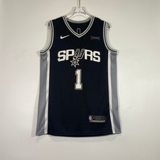 Victor Wembanyama #1 Black Embroidered Jersey S-2XL