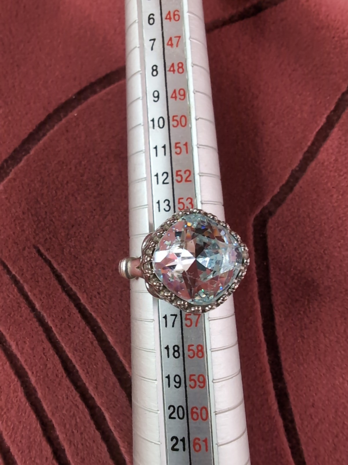 Statement FD Sterling Silver 925 Ring Aquamarine … - image 11