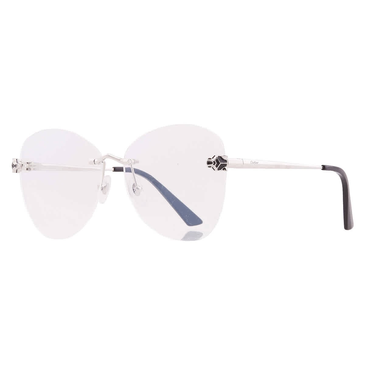 Cartier Panthere de Cartier Demo Butterfly Ladies Eyeglasses CT0418O 002 58 163990₽