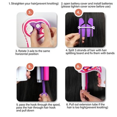Automatic Hair Braider Portable Easy Operation For Home Salon BAK