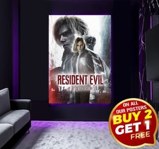 Large Resident Evil 9 Requiem Gaming Room Bedroom Wall Art Poster PS5 XBOX PC