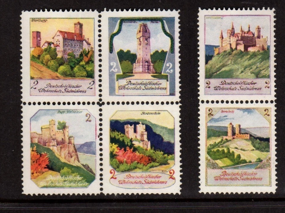 10 Austrian Charity Stamps - German Nationalist Treasures of Military History - Image 2 of 3