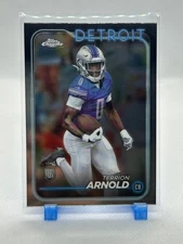 Terrion Arnold 2024 Topps Chrome #228 (RC) - Detroit Lions