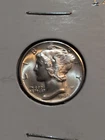 1940 D Uncirculated Mercury Silver Dime Full Split Bands