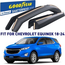 Side Window Deflectors Rain Guards for 2018-2024 Chevy Equinox SHATTERPROOF