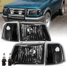 Headlight Assembly Replacement for 1993-1997 Ford Ranger Headlights  4 PCS Corn