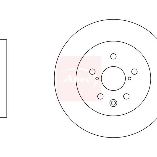 For LEXUS RX L1 2008 to 2015 BRAKE DISC (REAR) (SINGLE) DSK3039