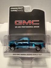 GREENLIGHT - BLUE CHROME CHASE - 2022 GMC SIERRA 3500HD DUALLY SLT