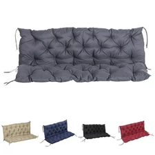 Outsunny 3 Seater Outdoor Seat Pads Bench Swing Chair Cushions