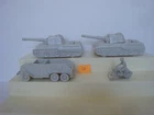 Marx  Desert Fox / Complete Set of German Tanks / Vehicles / Light Grey (B)