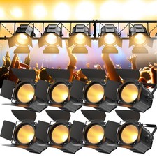 Par Light Dual Color COB 200W Linear Spotlights with Barn Door DJ Stage Lighting