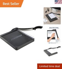Paper Trimmer Cutter for Office and Crafts, Heavy-Duty, Portable Guillotine P...