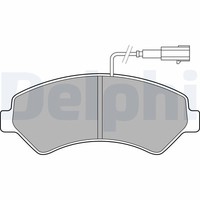 Delphi LP2492 Bremsbelagsatz,Scheibenbremse FüR CitroëN,Fiat,Opel,Peugeot,Opel