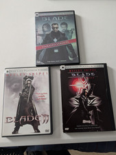 PREOWNED BLADE DVD LOT BLADE BLADE II BLADE TRINITY UNRATED 