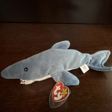 Ty Beanie Babies Crunch the Shark Plush 1996 Ages 3 and up with Tag
