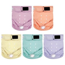 Female Dog Reusable Diapers Solid Color High Absorbent Dog Diaper Pads S Size