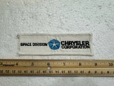 Vintage Chrysler Corporation Space Division Patch - Piece Edge Border Is Missing