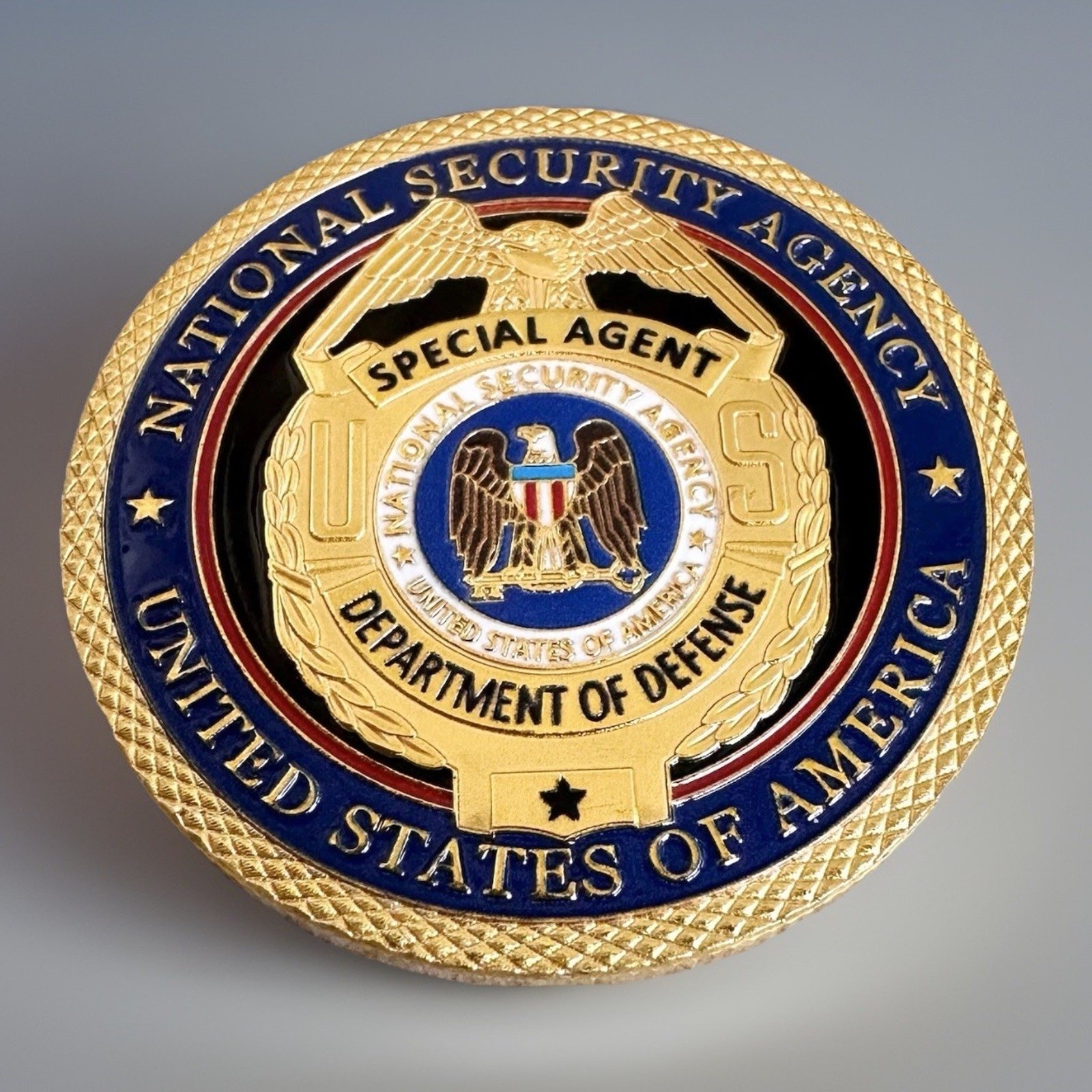 NSA US National Security Agency Special Agent DIA CIA DOD Challenge Coin W/ Case