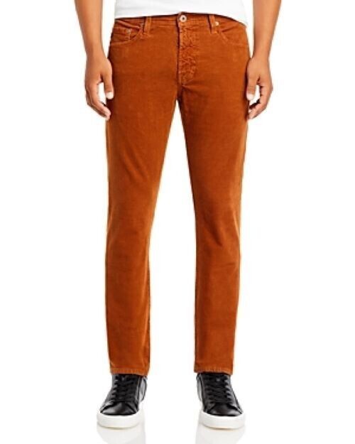 AG Tellis Men's Modern Slim Fit Corduroy Jeans in Clay Stone-31/34