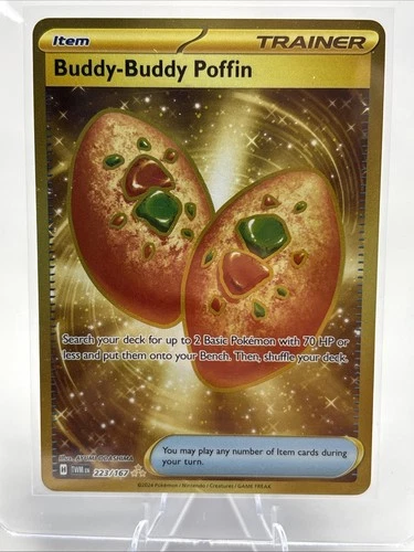 Buddy-Buddy Poffin 223/167 Gold Pokemon Twilight Masquerade NM/M