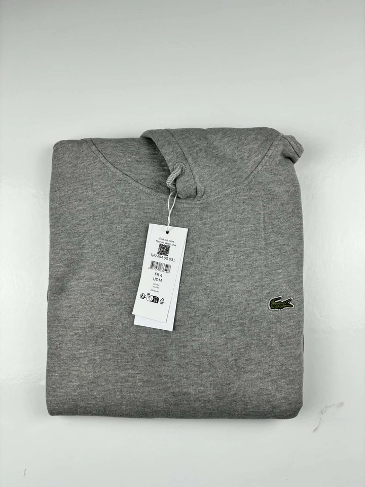 sweat à capuche Lacoste gris taille M - Photo 1/4