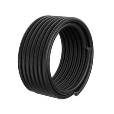 8AN PTFE Fuel Hose Line, AN8 20FT PTFE Hose E85 Nylon Braided Black 8AN 20FT