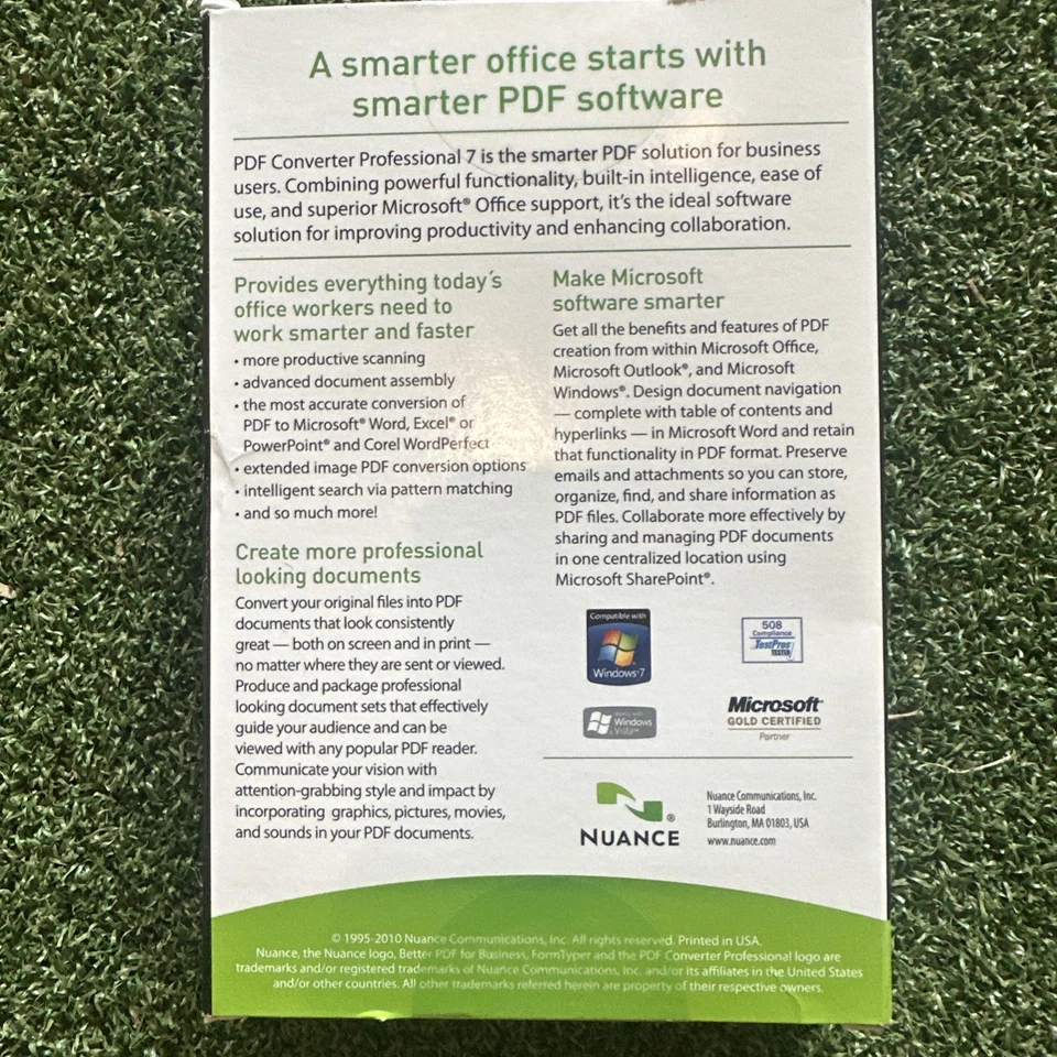 Nuance PDF Converter Professional 7 New In Packaging - Image 3 of 4