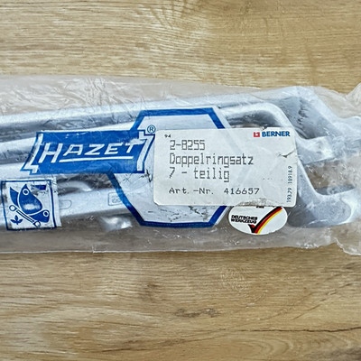 HAZET Doppelringschlüssel-Satz 7-tlg. 8 24 mm metrisch Chrom-Vanadium zweiseitig
