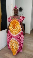 Tie Dye Dress/ African print/ Summer dress/ Chicago batik dress/ fits Small to M
