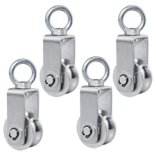 Cable Pulley Wheel Stainless Steel Swivel Pulley Block Silence Rotation Traction