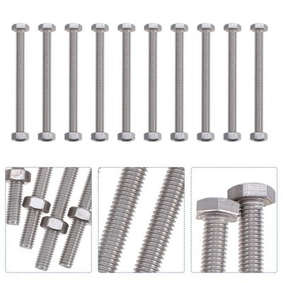 10 Set Sechseckköpfe Muttern Schrauben Edelstahl Möbelzubehör