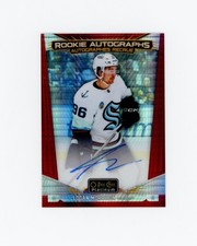 2024-25 O-Pee-Chee Platinum Rookie Autographs Red Prism #RLM Logan Morrison /30